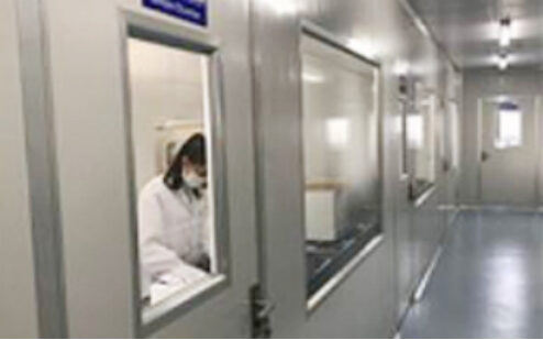 Clean corridor inside the laboratory