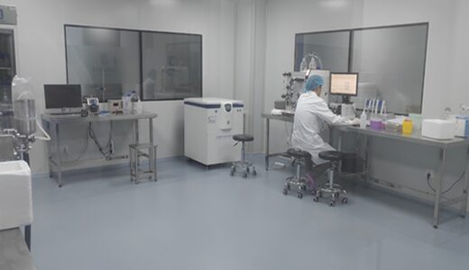 ZC Bioscience laboratory with instruments and a researcher at the bench